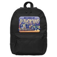 My Kind Of Playground Tractor Farm 16 in Basic Backpack