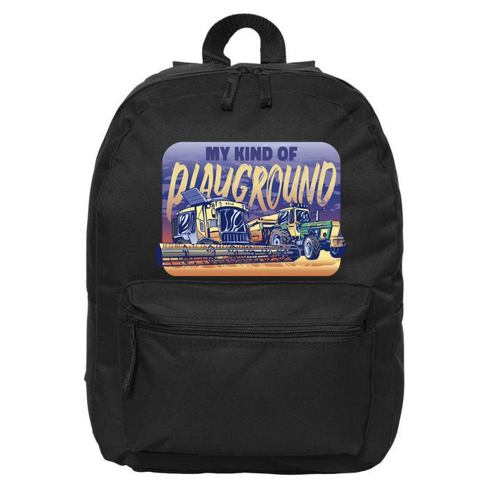 My Kind Of Playground Tractor Farm 16 in Basic Backpack
