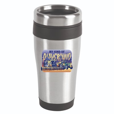 My Kind Of Playground Tractor Farm 16oz Travel Tumbler