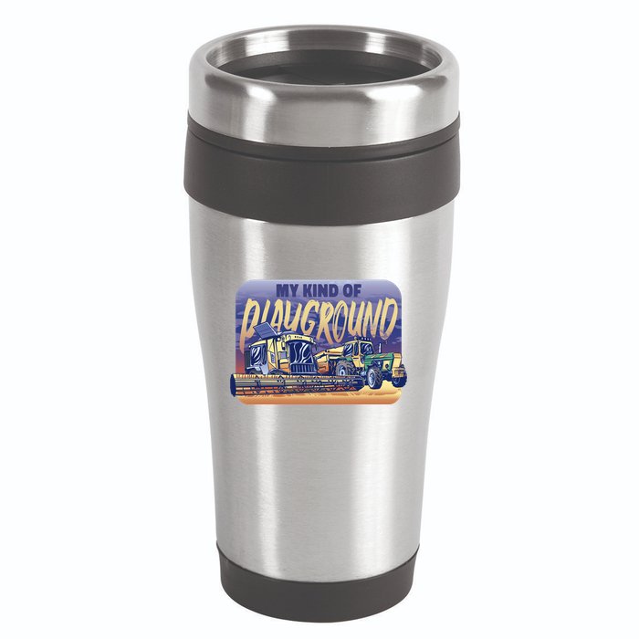 My Kind Of Playground Tractor Farm 16oz Travel Tumbler