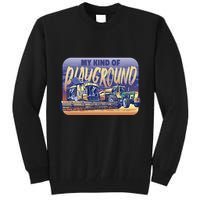 My Kind Of Playground Tractor Farm Tall Sweatshirt