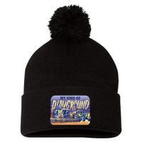 My Kind Of Playground Tractor Farm Pom Pom 12in Knit Beanie