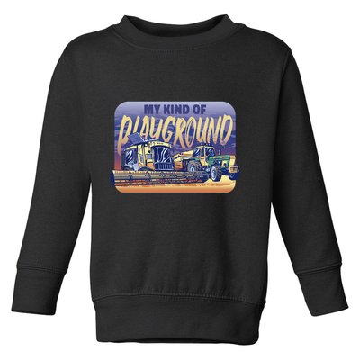My Kind Of Playground Tractor Farm Toddler Sweatshirt