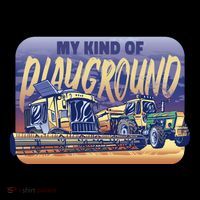 My Kind Of Playground Tractor Farm Zip Tote Bag