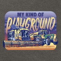 My Kind Of Playground Tractor Farm Cotton Canvas Backpack