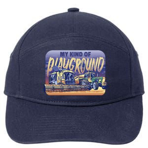 My Kind Of Playground Tractor Farm 7-Panel Snapback Hat