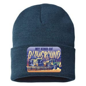 My Kind Of Playground Tractor Farm Sustainable Knit Beanie