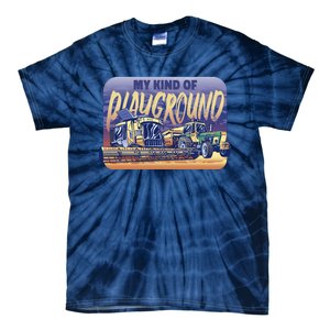 My Kind Of Playground Tractor Farm Tie-Dye T-Shirt