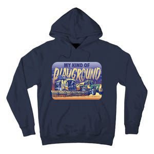 My Kind Of Playground Tractor Farm Tall Hoodie