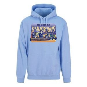 My Kind Of Playground Tractor Farm Unisex Surf Hoodie