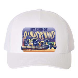 My Kind Of Playground Tractor Farm Yupoong Adult 5-Panel Trucker Hat