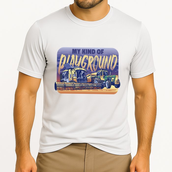 My Kind Of Playground Tractor Farm Performance Shirt
