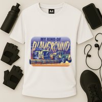 My Kind Of Playground Tractor Farm Performance Shirt