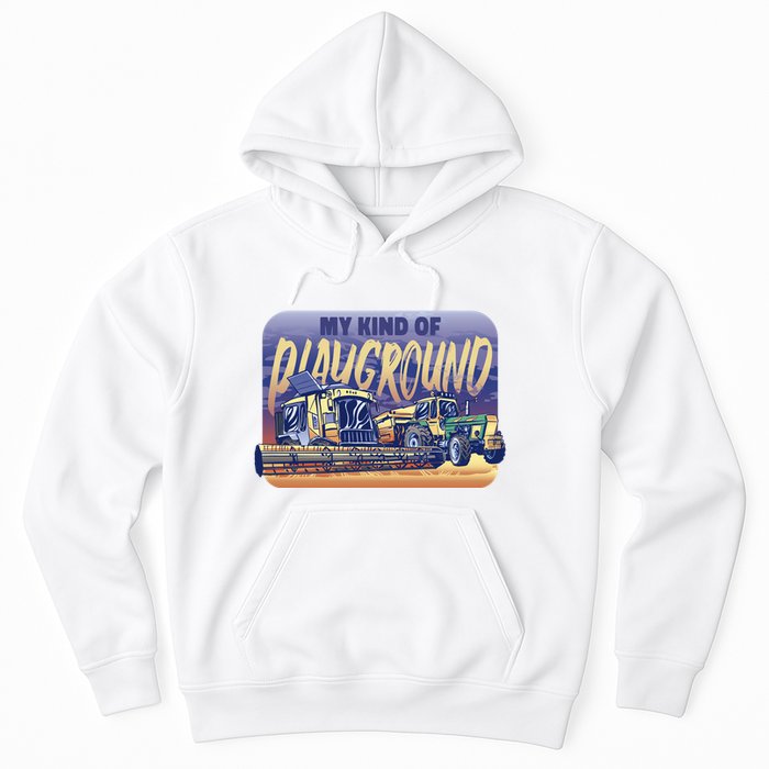 My Kind Of Playground Tractor Farm Hoodie