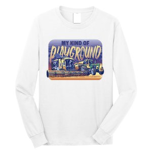 My Kind Of Playground Tractor Farm Long Sleeve Shirt