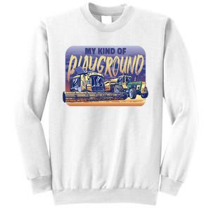 My Kind Of Playground Tractor Farm Sweatshirt