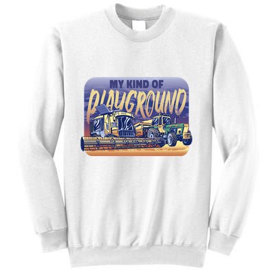 My Kind Of Playground Tractor Farm Sweatshirt