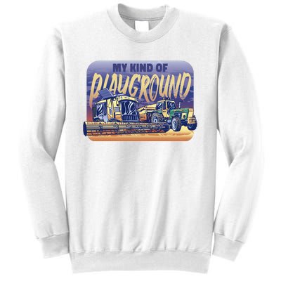 My Kind Of Playground Tractor Farm Sweatshirt