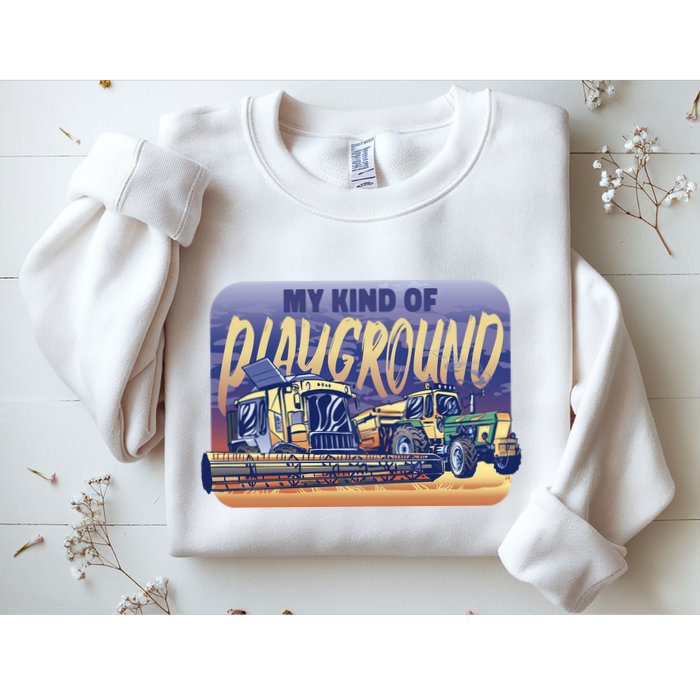 My Kind Of Playground Tractor Farm Sweatshirt