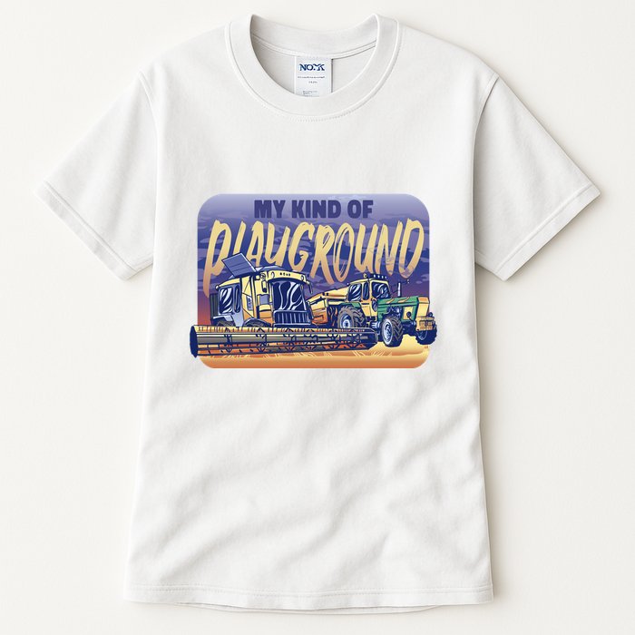 My Kind Of Playground Tractor Farm Tall T-Shirt