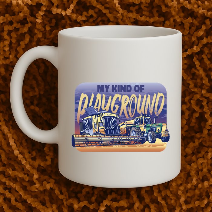 My Kind Of Playground Tractor Farm Mug