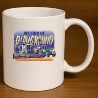 My Kind Of Playground Tractor Farm 11oz C Handle Ceramic Mug
