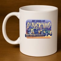 My Kind Of Playground Tractor Farm 11oz C Handle Ceramic Mug