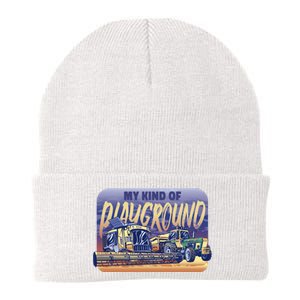 My Kind Of Playground Tractor Farm Knit Cap Winter Beanie