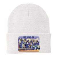 My Kind Of Playground Tractor Farm Knit Cap Winter Beanie