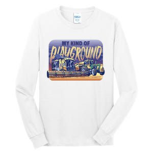 My Kind Of Playground Tractor Farm Tall Long Sleeve T-Shirt