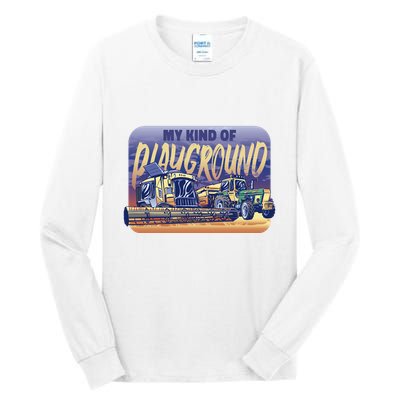 My Kind Of Playground Tractor Farm Tall Long Sleeve T-Shirt