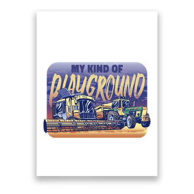 My Kind Of Playground Tractor Farm Poster