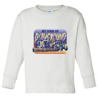 My Kind Of Playground Tractor Farm Toddler Long Sleeve Shirt
