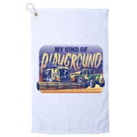 My Kind Of Playground Tractor Farm Platinum Collection Golf Towel