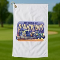 My Kind Of Playground Tractor Farm Golf Towel