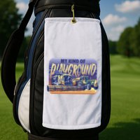 My Kind Of Playground Tractor Farm Golf Towel