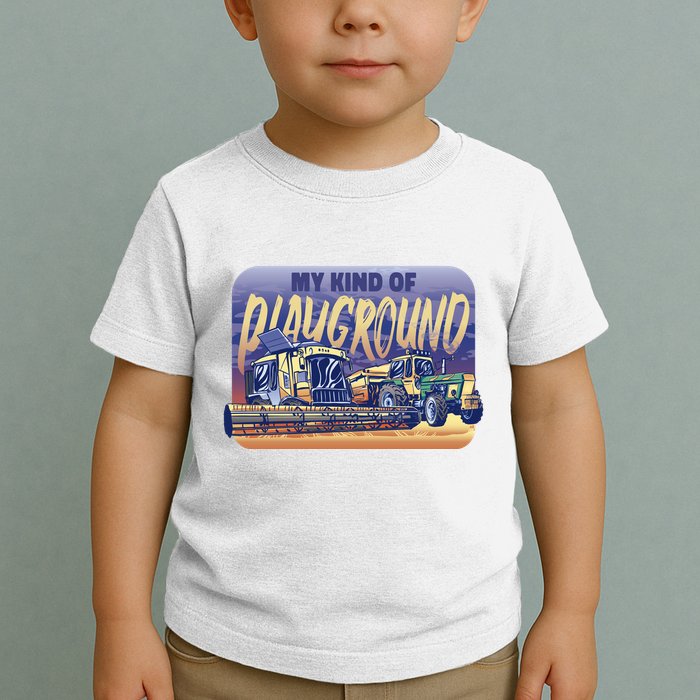 My Kind Of Playground Tractor Farm Toddler T-Shirt