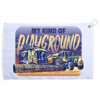 My Kind Of Playground Tractor Farm Grommeted Golf Towel