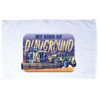 My Kind Of Playground Tractor Farm Microfiber Hand Towel