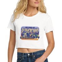 My Kind Of Playground Tractor Farm Crop Top