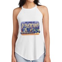 My Kind Of Playground Tractor Farm Women's Perfect Tri Rocker Tank
