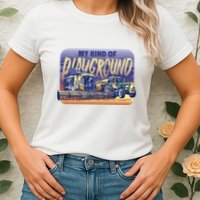 My Kind Of Playground Tractor Farm Womens T-Shirt