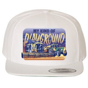 My Kind Of Playground Tractor Farm Wool Snapback Cap