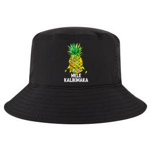 Mele Kalikimaka Pineapple Christmas Lights Cool Comfort Performance Bucket Hat