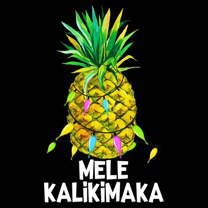 Mele Kalikimaka Pineapple Christmas Lights Doggie Tank