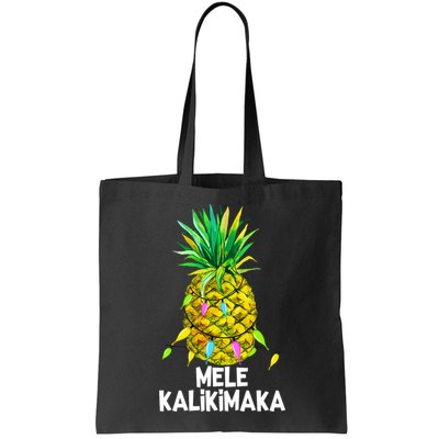 Mele Kalikimaka Pineapple Christmas Lights Bag