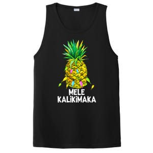 Mele Kalikimaka Pineapple Christmas Lights PosiCharge Competitor Tank