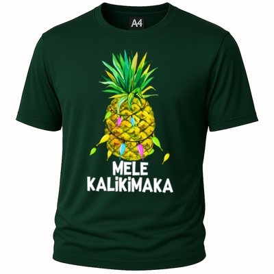 Mele Kalikimaka Pineapple Christmas Lights Performance Shirt