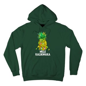 Mele Kalikimaka Pineapple Christmas Lights Hoodie