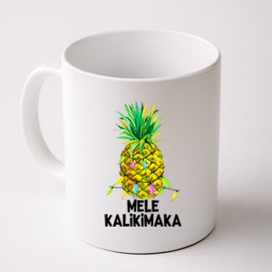 Mele Kalikimaka Pineapple Christmas Lights Coffee Mug